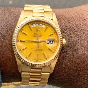 Rolex President 18238 18K YG Full Set ‘98- RARE